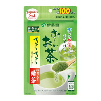 伊藤園 お～いお茶 さらさら抹茶入り緑茶 80g (メール便送料無料) おーいお茶 緑茶 インスタント