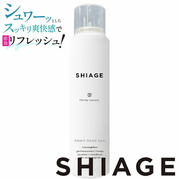 SHIAGE シアゲ 80g (定形外郵便送料無料) 炭酸 ヘッドスパ 頭皮 ヘッドマッサージ クールダウン リフレッシュ スプレー 温泉 サウナ アウトドア スポーツ