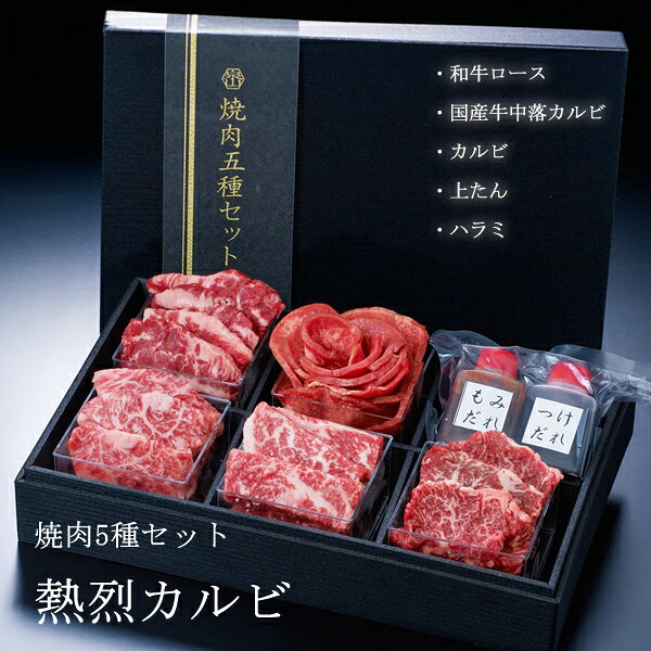 せんざん 熱烈カルビ 焼肉5種セット (全国一律送料無料) せんざん 焼肉 牛たん ハ...