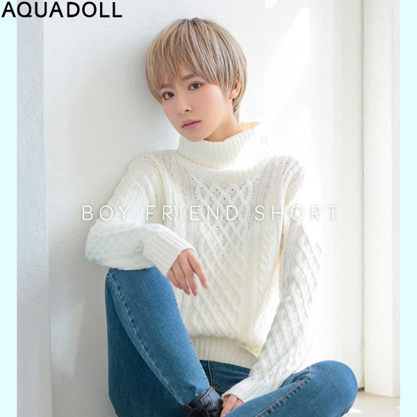アクアドール ボーイフレンドショート[wg316] AQUADOLL フルウィッグ ショート コスプレ ウィック ウイッグ レディースのサムネイル