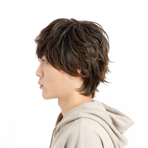 【おまけ付き】ラパンドアール オム 3476 ラフグランジ(ローライトブラウン) (送料無料) HOMME フルウィッグ コスプレ ウィック ウイッグ メンズ
