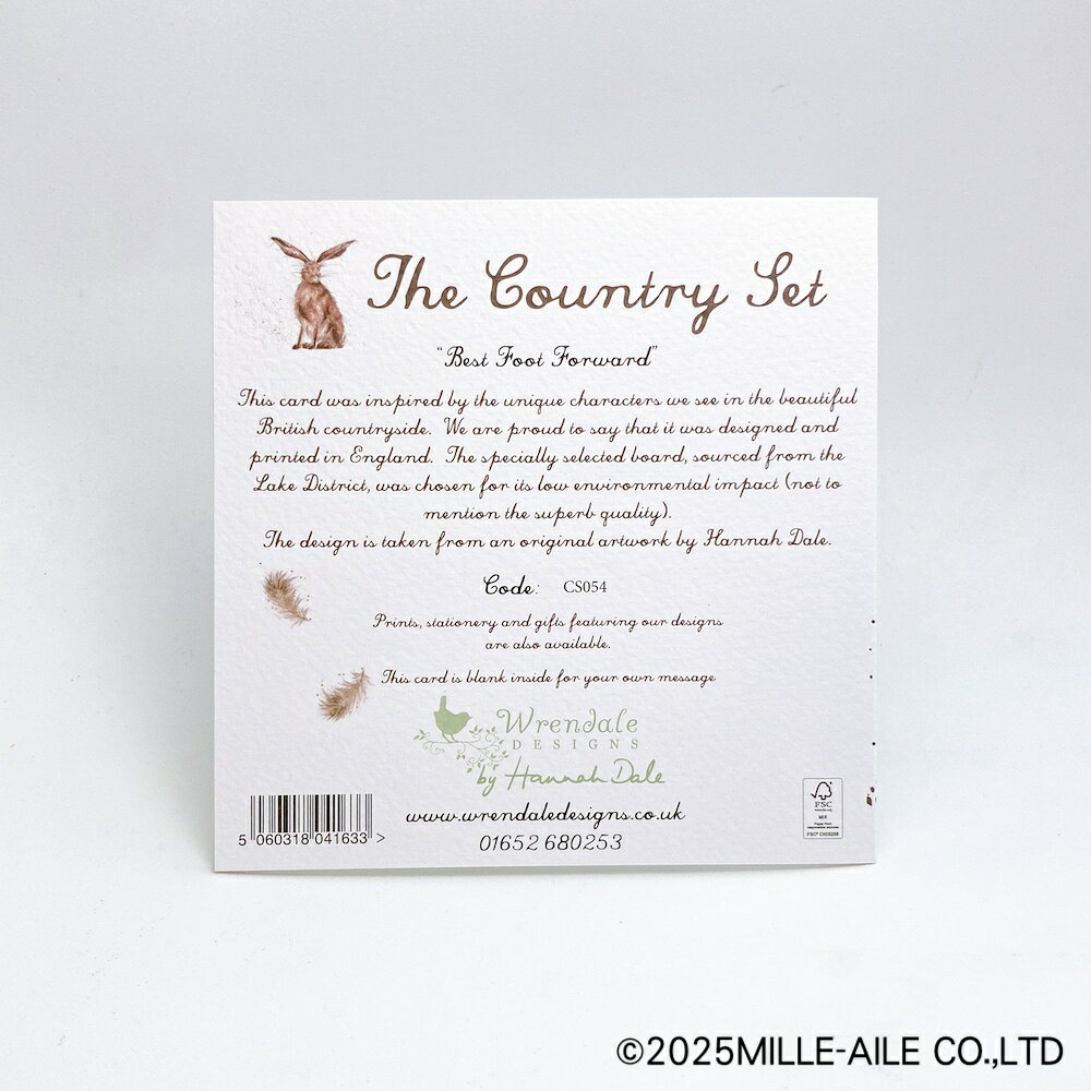 英国製 ダックペアのグリーティングカード by Wrendale Designs bird-style-10000562 鳥グッズの店Bird-style楽天市場店 サンプル画像3