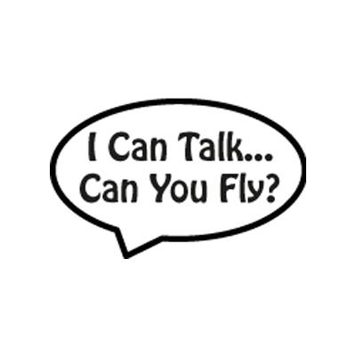 bird car-toons ステッカーI Can Talk...【インコ・鳥・雑貨・グッズ】