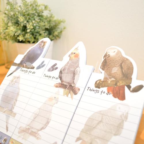 USA直輸入☆セキセイインコのマグネット付きメモパッド 〜Magnetic Memopad【インコ・鳥・雑貨・グッズ】