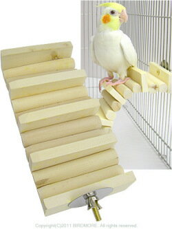 マルカン かじり木はしご 9993279　（ BIRDMORE バードモア 鳥用品 鳥グッズ 鳥 とり トリ インコ おもちゃ ）