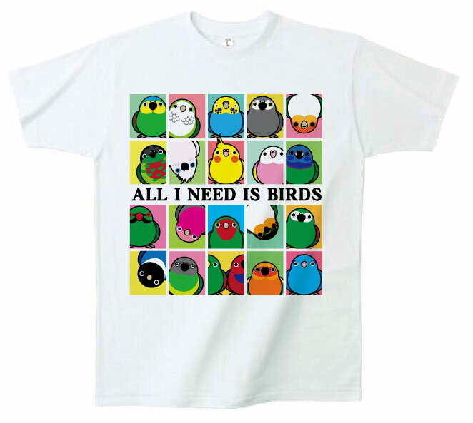 楽天飼鳥用品専門店BIRDMORE楽天市場店かんたろう 鳥が好きだ Tシャツ　男性用 M BIRDMORE バードモア 鳥用品 鳥グッズ 雑貨 鳥 とり プレゼント