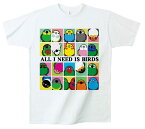 かんたろう 鳥が好きだ Tシャツ　男性用 M BIRDMORE バードモア 鳥用品 鳥グッズ 雑貨 鳥 とり プレゼント