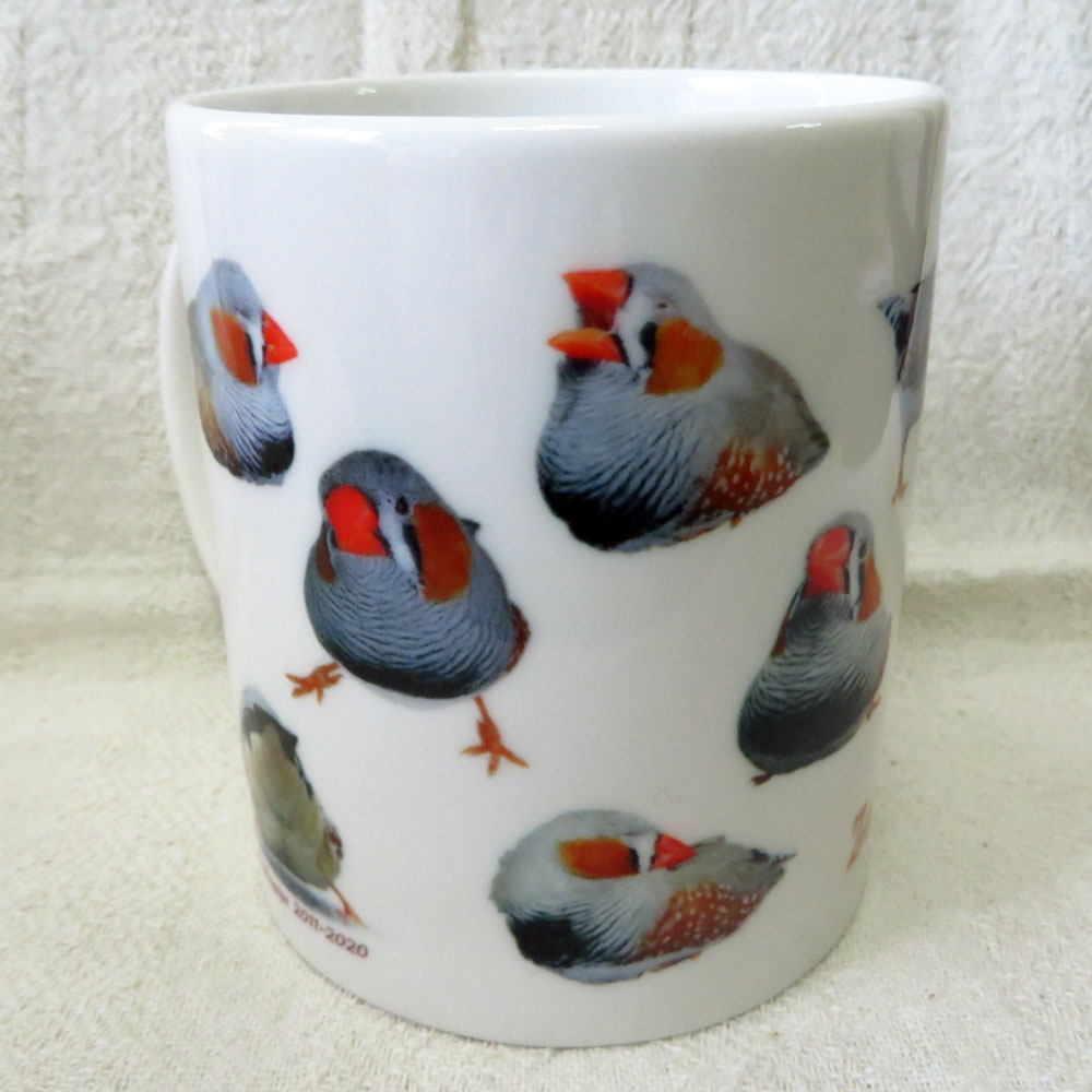 だが屋 / マグカップ/キンカチョウ / 083A0294（ BIRDMORE バードモア CRAFT GARDEN 鳥用品 鳥グッズ 雑貨 鳥 とり プレゼント ）のサムネイル