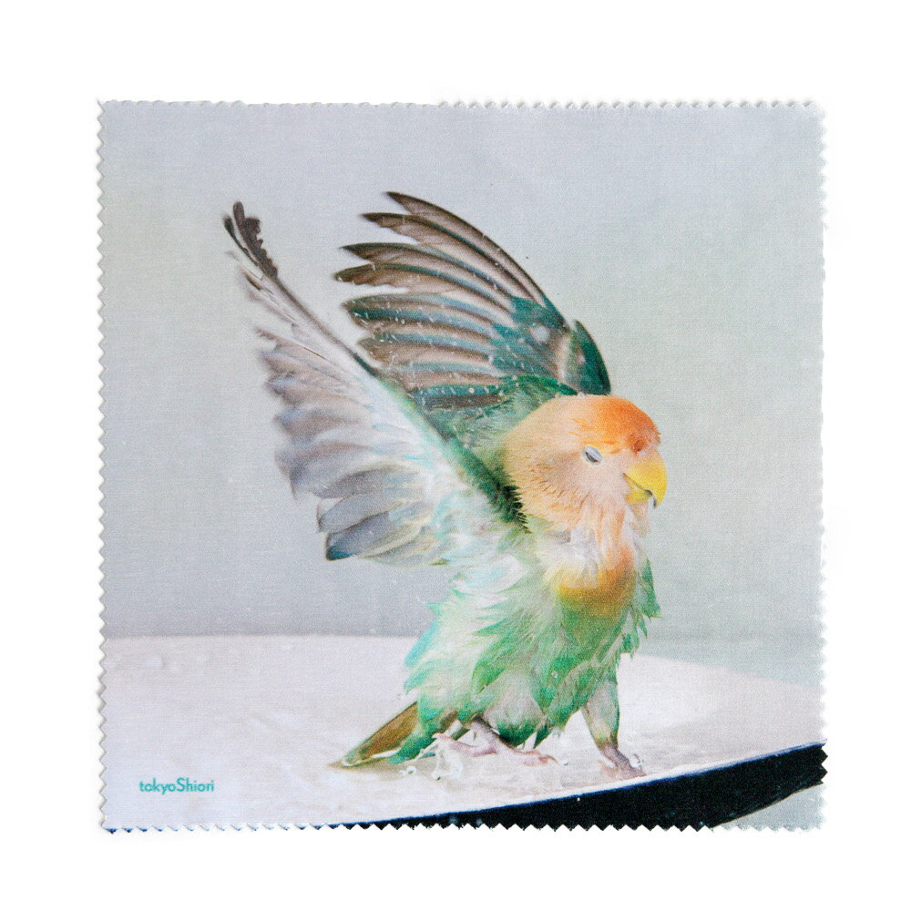 tokyoShiori 眼鏡拭き2(大) コザクラインコ 245A0268 ネコポス 対応可能 BIRDMORE バードモア CRAFT GARDEN 鳥用品 ...
