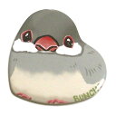 ことり御屋 缶バッジ ブンチョウ 234A0277 ネコポス 対応可能 BIRDMORE CRAFT GARDEN バードモア 鳥用品 鳥グッズ 雑貨 鳥 と...