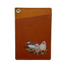 文鳥 4 あいうえ堂 パスケース ネコポス対応可能 BIRDMORE バードモア 鳥用品 鳥グッズ 鳥 とり トリ カード ブンチョウ