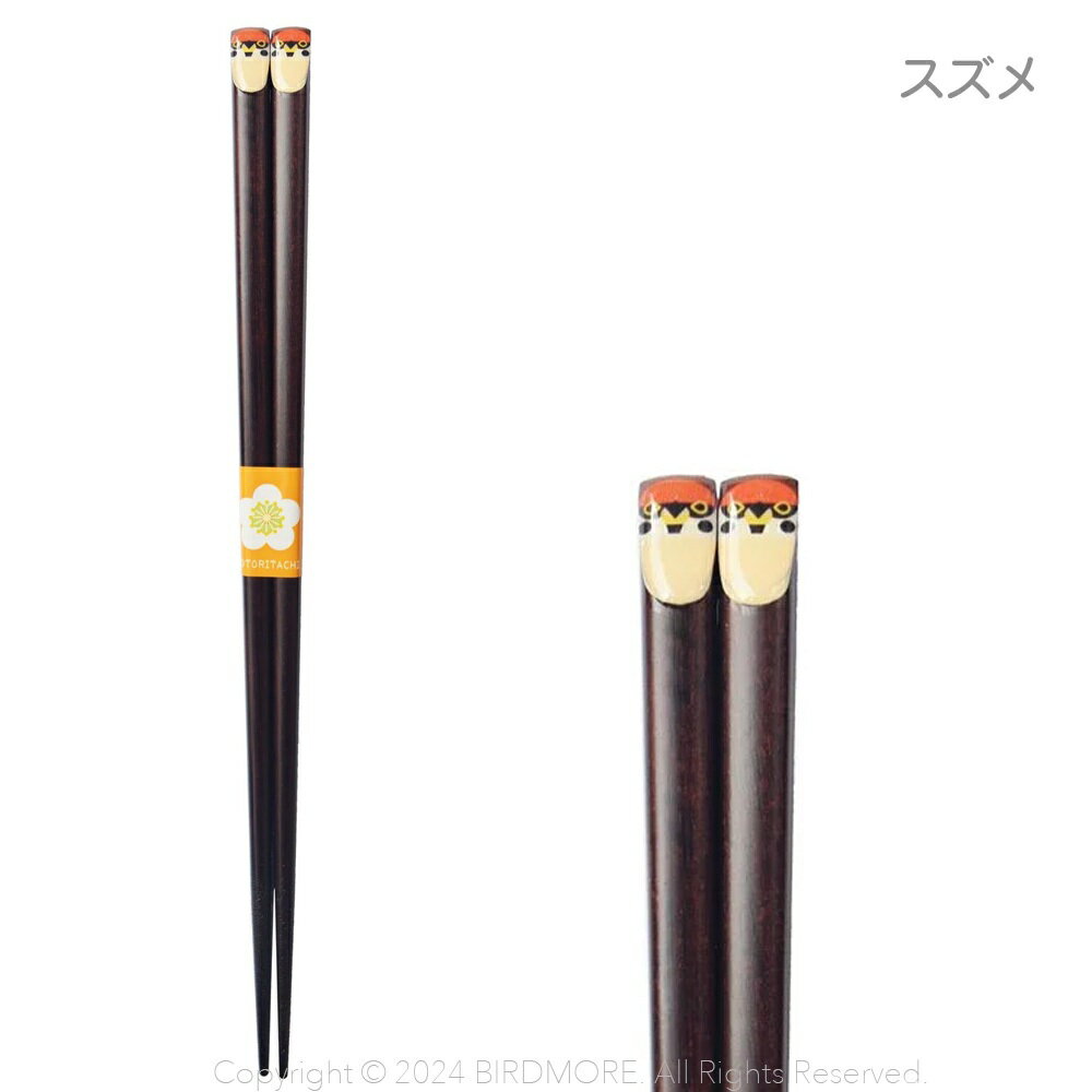 KOTORITACHI 鳥柄箸 スズメ ネコポス対応可能 はし お箸 おはし BIRDMORE バードモア