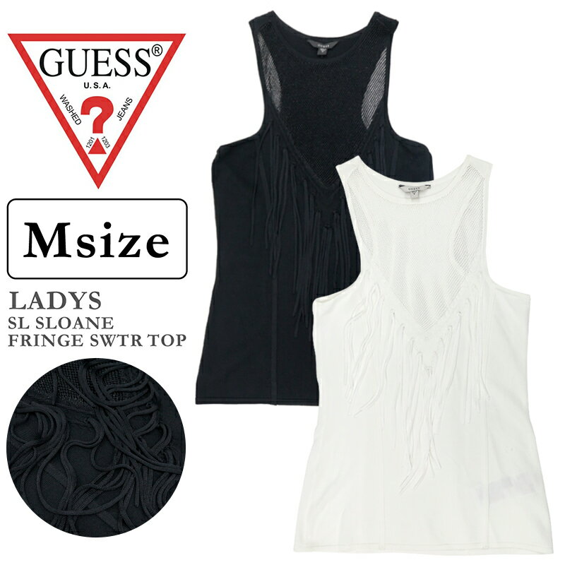  ǥ ȥåץ 奢 GUESS W61R57Z1850 Ρ꡼ 졼󥿥󥯥ȥå SL SLOANE FRIN...