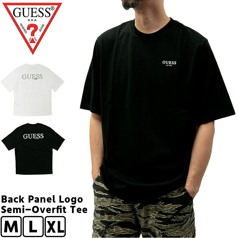 N | ゲス メンズ トップス カジュアル GUESS MN2K9495 半袖 Tシャツ Back Panel ロゴ Semi-Overfit |