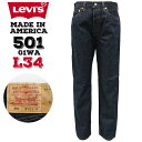 N | 【デッドストック】 リーバイス メンズ ボトムス カジュアル LEVIS 1990年代リリース 501 501-01WA オリジナルレギュラーストレート デニムジーンズ L34 リンス | 米国製 コーンミルズ社製 14オンス