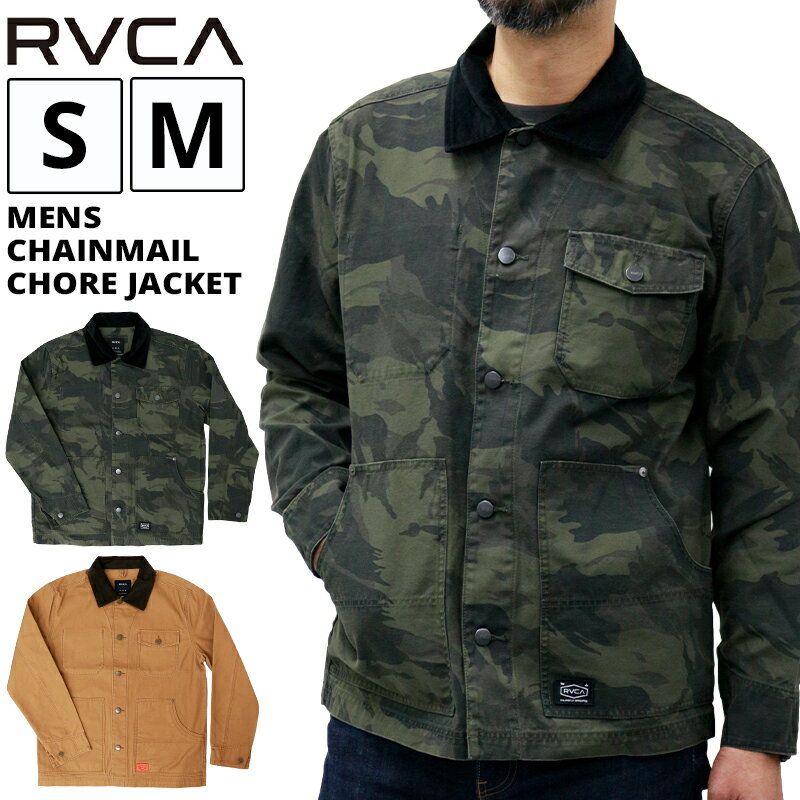 ルーカ メンズ アウター カジュアル RVCA BA042752 コーデュロイカバーオールジャケット CHAINMAIL CHORE CAMO | サーフ