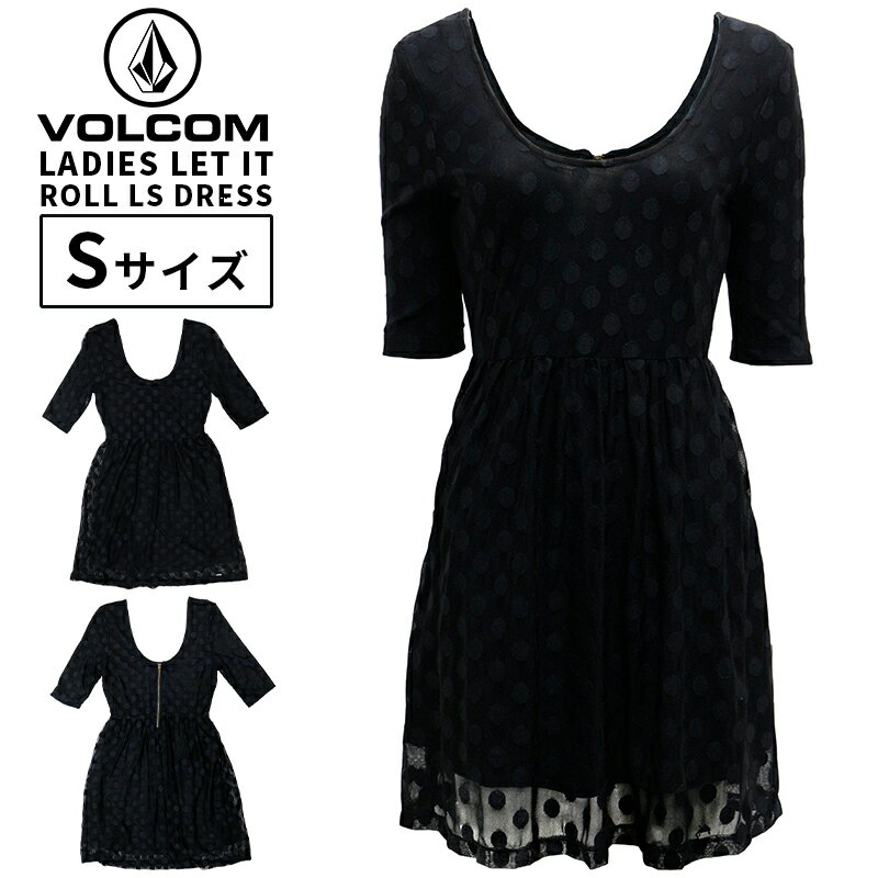 ボルコム レディース トップス カジュアル VOLCOM B1341321 ワンピース 五分袖 LET IT ROLL LS DRESS |