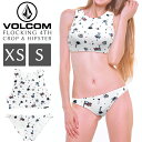 ボルコム レディース セットアップ カジュアル VOLCOM O10O221806 水着 ビキニ FLOCKING 4TH CROP＆HIPSTER アウトドア