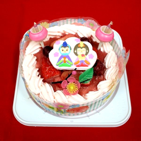 デコレーションケーキの通販 ひな祭り　デコレーションケーキ 5号 北海道の生クリーム・小麦粉・バター100％使用 お急ぎ便対応 4種類のケーキからお選びください ひな祭り2024