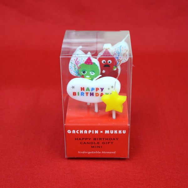 乐天商城 - ガチャピンムック　キャンドル（ ケーキ と同梱包でキャンドルの送料は無料）　バースデー ケーキ と一緒にお届けいたします。カメヤマキャンドル　ローソク　お誕生日　バースデー　キャラクター