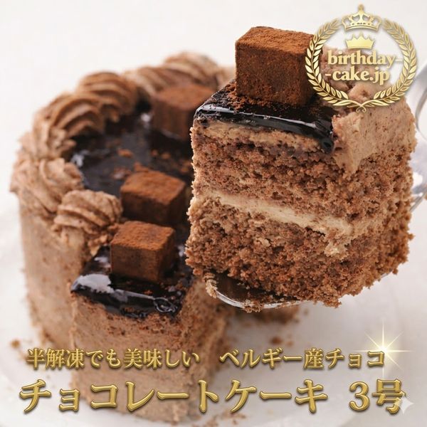 半解凍で美味しい/生チョコ飾り/3号～6号 ショコラ クリスマス バースデーケーキ クリスマスケーキ 子供用 バースデーケーキ　3号サイズお試し価格品（室温または冷蔵庫で半解凍でも美味しくお召し上がりいただけます。）