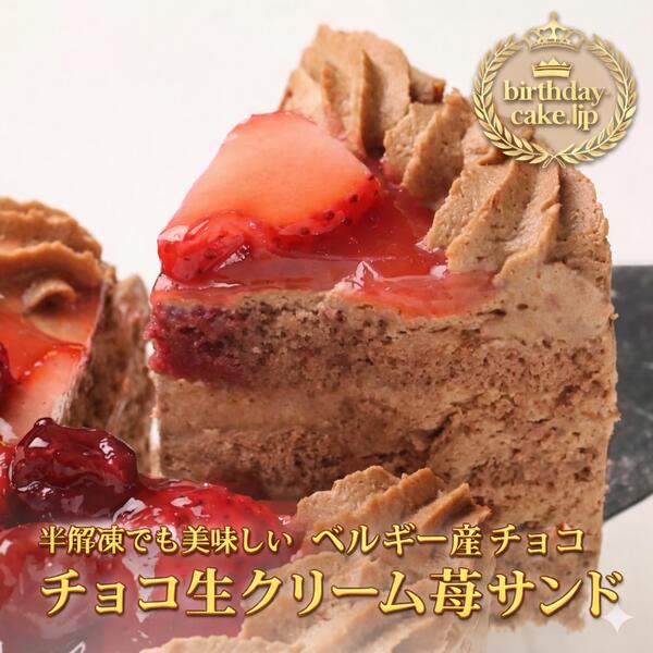苺2段サンド/チョコ生クリームいちごデコレーション7号/北海道純生クリーム100%/北海道小麦100 ...