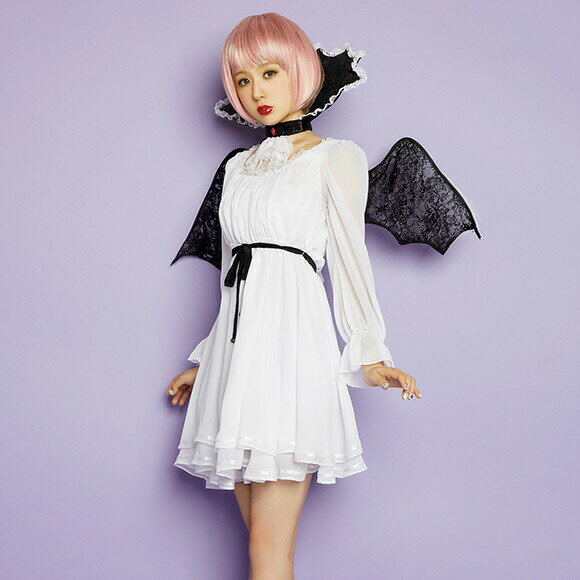 【ハロウィン コスプレ ヴァンパイア ワンピース ドラキュラ レディース】 LLL Little Vampire バンパイアAMO アモ 吸血鬼 女性用 女 コスチューム コスプレ 衣装 忘年会 可愛い かわいい おしゃれ パーティー 結婚式 女性用 レディース