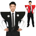 節分コスプレ 男 メンズ 裃 かみしも 衣装 和装 和物 和風 【黒/赤】 おもしろい 面白い かっこいい 豆まき 男性用 ハロウィン コスチューム 仮装 コー...