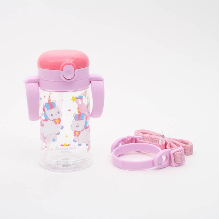 【ベビーマグ かわいい】折りたたみストローマグ【ユニコーン/KSHW2N】ストロータイプ トレーニングマグ 折り畳み 両ハンドル 両手持ち 両側取っ手 赤ちゃん用 ベビー用 水筒 可愛い かわいい 練習用 赤ちゃん 水分補給 乳児 幼児 乳幼児 子ども用 キャラクター スケーター