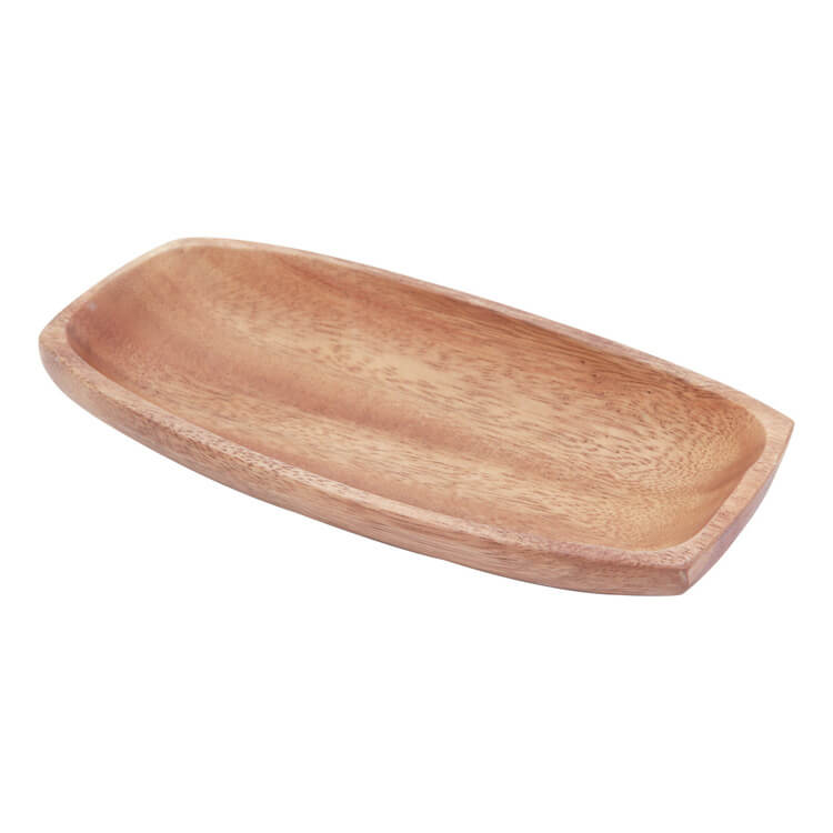 【アカシア食器 トレー】アカシアレクタングルトレー【23884】木製プレート アカシアプレート アカシアトレー トレイ お皿 深め 深皿 長方形 木製食器 北欧風 カフェ風 食器 食卓 ランチ ディナー おしゃれ シンプル ナチュラル 天然木 プレゼント ギフト 贈り物 不二貿易