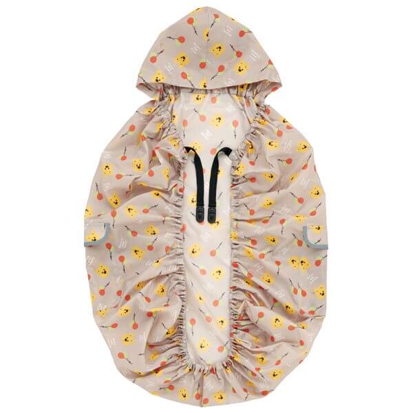 【ベビー用レインケープ プーさん】ベビーレインケープ【くまのプーさん/RAC1】レイングッズ レインカバー 雨具 雨対策 防寒 風よけ 撥水 はっ水 フード付き 2WAY ベビーカー 抱っこひも 両方使える 反射テープ ポケット付 収納袋 外出 かわいい クマ