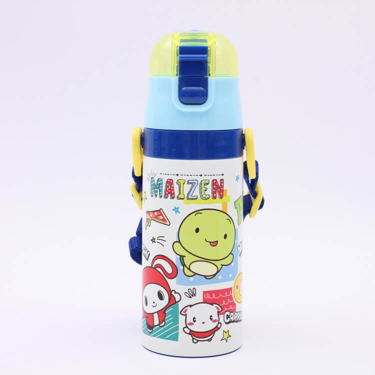 子供用2WAYステンレスボトル【まいぜんシスターズ23/SKDC3】子ども キッズ 軽量 ステンレスボトル コップ付き 水筒 直飲み コップ飲み すいとう 保冷 保温 使い分け お弁当 ランチ 遠足 運動会 水分補給 園児 小学生 ぜんいち マイッキー スケーター 子供用2WAYボトル