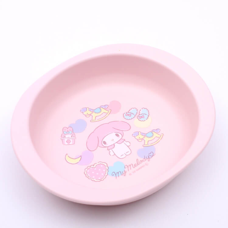 【小皿 マイメロディ】ベビー用PP製小皿【マイメロディ/XP25AG】ベビー 赤ちゃん お食事練習 すくいやすい 持ちやすい お皿 深皿 プラスチック ベビー用食器 抗菌加工 子供 子ども キッズ 女の子 電子レンジ 食洗機対応 可愛い サンリオ マイメロ キャラクター スケーター