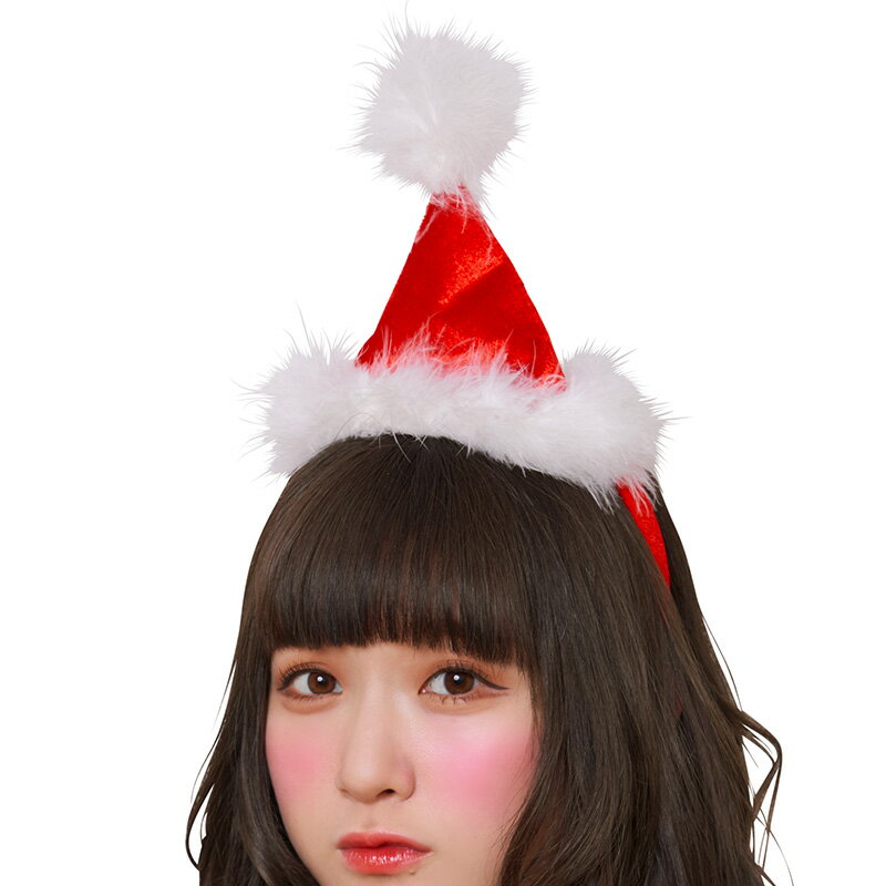 クリスマスコスプレ 女 子供 サンタカチューシャ 赤 ■ かわいい 可愛い キュート おしゃれ ヘアアクセ ヘッドアクセサリー サンタクロース 女性 キッズ 小...