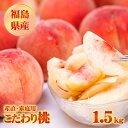 【7月上旬以降出荷】産直 福島県産 こだわり桃 訳あり 1.5kg【メーカー直送品】家庭用 徳用 母の日 プレゼント 父の日 桃 もも モモ ピーチ フルーツ ...