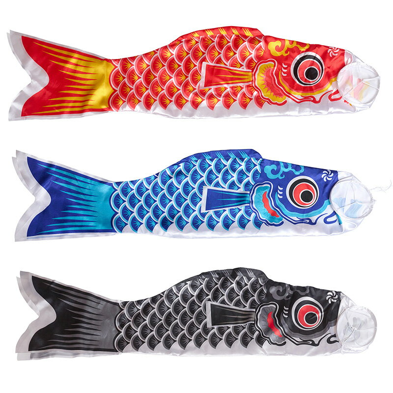 こいのぼり 鯉のぼり 【赤/青/黒】鯉幟 端午の節句 お祝い こどもの日 子ども 子供 キッズ 皐幟 鯉の吹き流し 和風 インテリア イベント 装飾