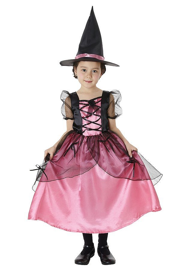 【レビュー特典】【コスプレ ドレス】メロディドレス（ピンク） 140cm クリスマスコスチューム【halloween】クリスマス 忘年会 衣装 魔女 魔法使い 子供用 子ども 子供 結婚式 二次会 余興 クリスマス ハロウィン 出し物 歓迎会 送迎会 FZK