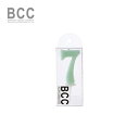 【数字キャンドル】ナンバーキャンドル カラフル 7 グリーン 緑 【メール便発送】【バースデーキャンドル】【お誕生日・バースデー】 【パーティーキャンドル】