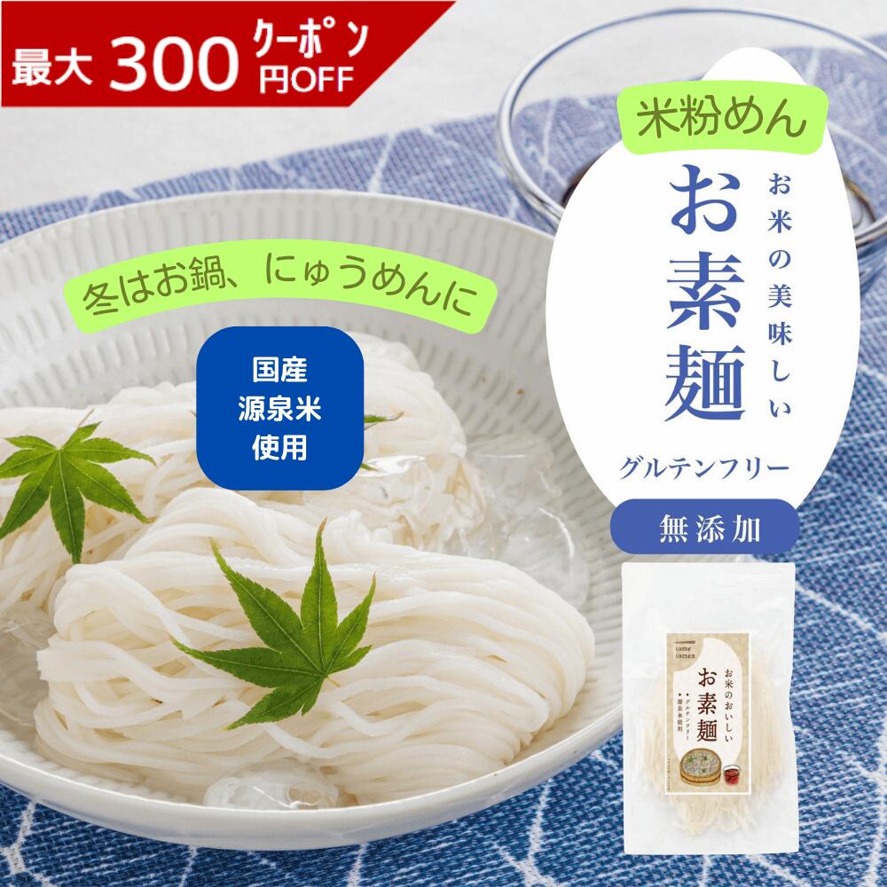 《ランキング第1位》【D'sTs直営店】 米粉そうめん 1人～5人前100g 米粉 そうめん 素麺 グルテンフリー 麺 無添加 米粉麺 米粉の麺 米の麺 米麺 ...