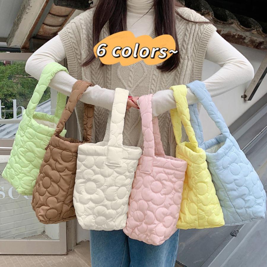 ミニトートバッグ パステルカラー 韓国