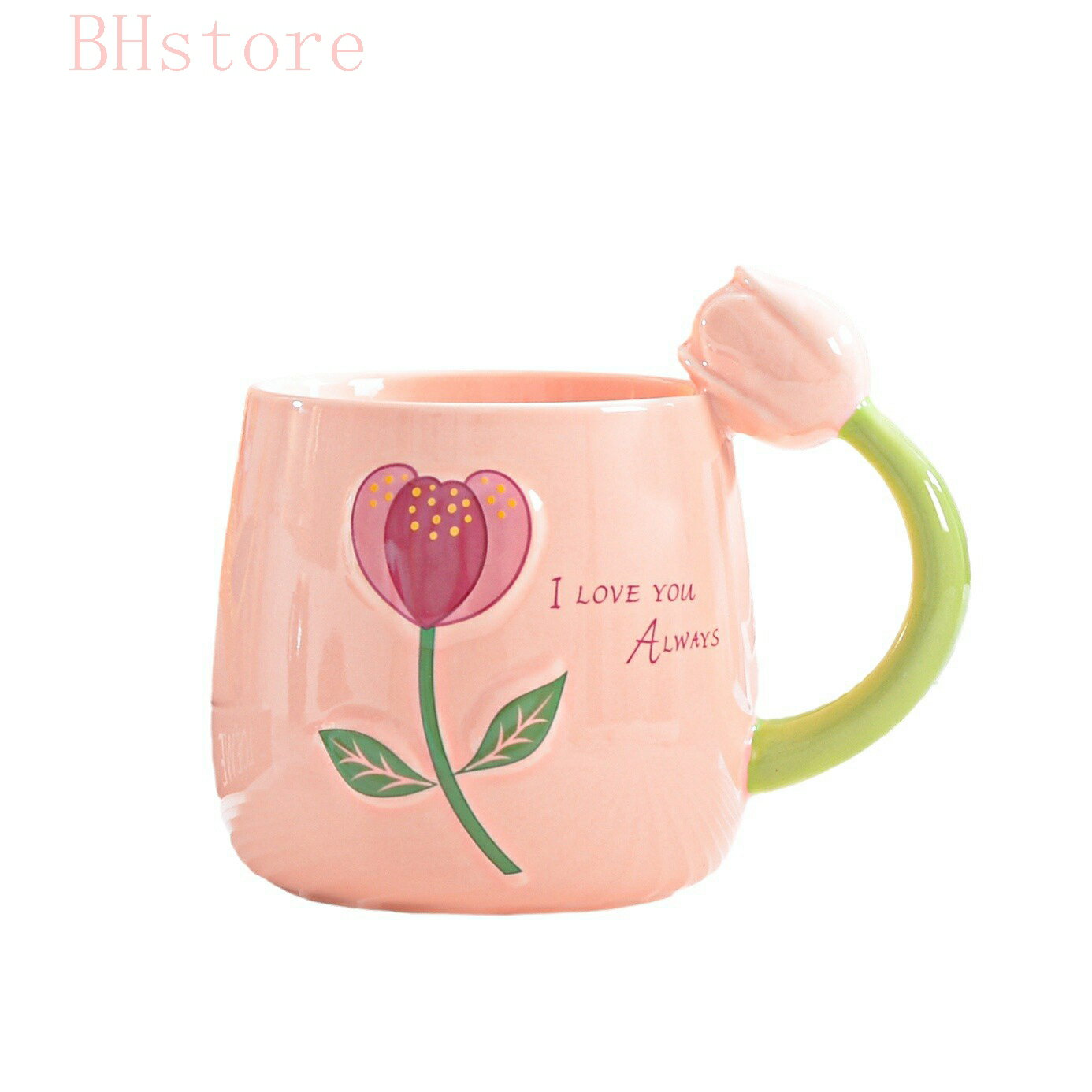 樂天商城 - マグカップ セラミック 陶器 コップ 大容量 400ML コーヒーカップ 耐冷 耐熱 可愛い 女の子 おしゃれ プレゼント 贈り物 子供 大人 食洗機 洗いやすい