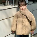 ダウンコート 中綿コート トレンチコート 子供服 重ね着風 中綿 秋冬 男女兼用 女の子 キッズ 可愛い 防寒 保温 厚手 暖かい アウター ガールズ 人気 コート おしゃれ ブルゾン マフラー付き