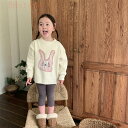 トレーナー Tシャツ カットソー キッズ 女の子 子供服 長袖 綿 Uネック スウェット 柔らかい かわいい お出かけ 秋 春(4)