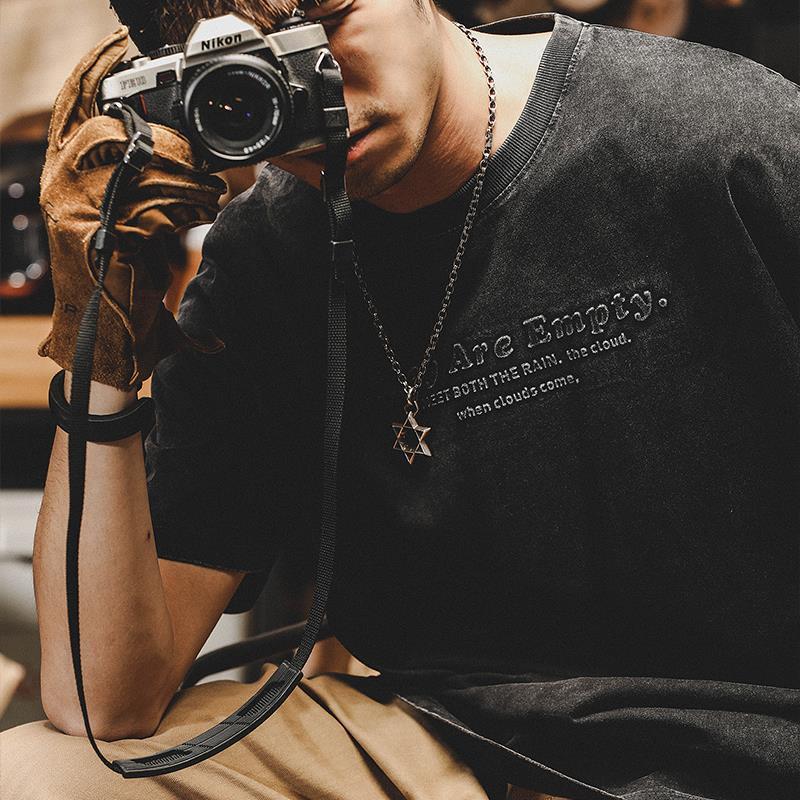 樂天商城 - tシャツ メンズ 半袖 オシャレ アメカジ TEE クルーネック ビッグシルエット 大きいサイズ 文字 230g プルオーバー トップス 夏