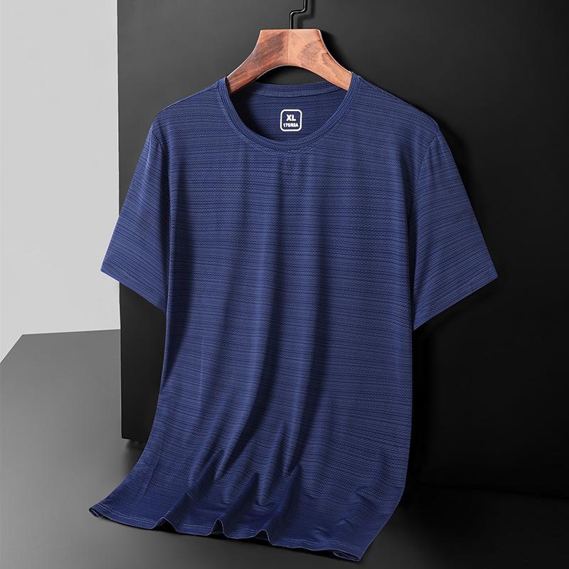 乐天商城 - ドライTシャツ カットソー メンズ 半袖 丸首 涼感 吸汗 速乾 メッシュ ストレッチ スポーツ アウトドア 部屋着 夏 インナー