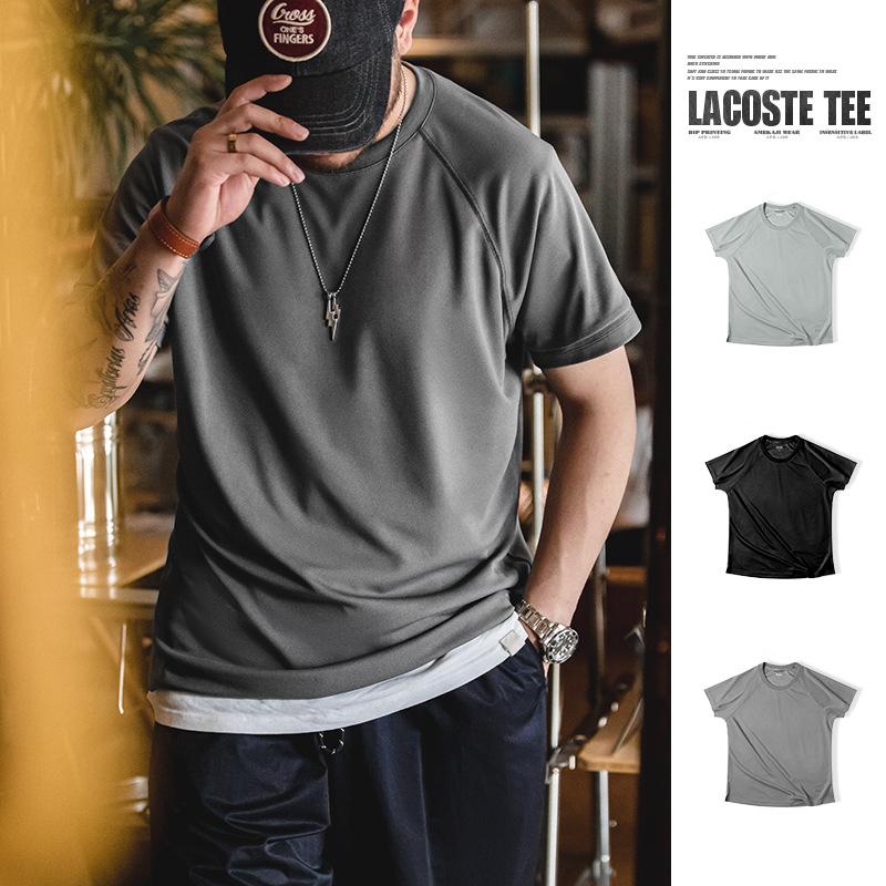 樂天商城 - tシャツ メンズ 半袖 通気 ひんやり 夏 トップス クルーネック カットソー スポーツト レーニング