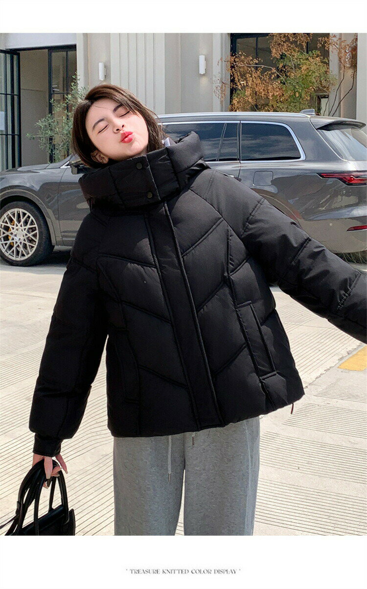 ダウンジャケット レディース ダウンコート ショートコート 中綿ブルゾン 中綿 フード付き ショート丈 ジャケット 中綿ジャケット 中綿入り 軽量 中綿コート 防寒 防寒着 暖かい 黒 ダウンコート アウター 20代 30代 40代 50代 通勤 通学 厚手 OL お洒落 M L XL XXL