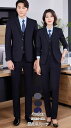 洗えるスーツ 「S~6XL」レディース3点セットスーツ ビジネススーツ 長袖ジャケット+シャツ+パンツ スーツメンズ フォーマル 通勤 OL オフィス 制服 パ...