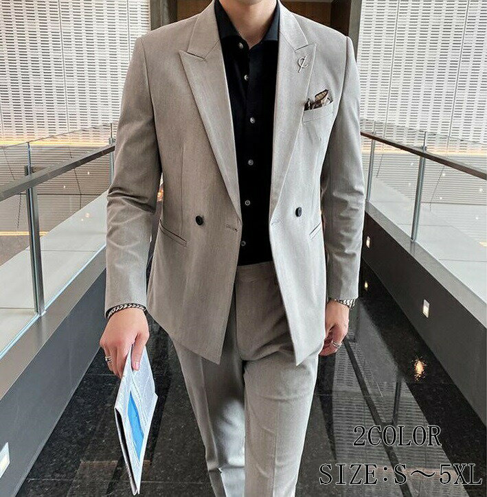 タキシード 紳士服 メンズスーツ メンズスーツ セットアップ フォーマル 無地スーツ 上下セットスーツ ダブルボタンスーツ 二次会 成人式 就職活動 ビジネススーツ 結婚式 おしゃれ お洒落 就職活動 披露宴 ビジネススーツ おしゃれ カジュアル