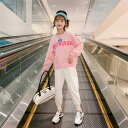 子供服 セットアップ キッズ 女の子 長袖 春秋 上下セット トップス パーカー ロングパンツ 子供ジャージ スポーツウェア 運動着 おしゃれ 可愛い カジュア...